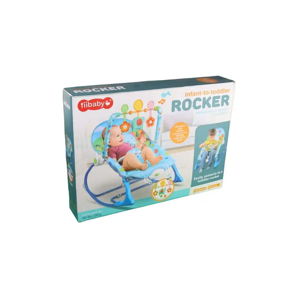 Tiibaby Infant to Toddler Rocker for Kids with Toys - 68152
