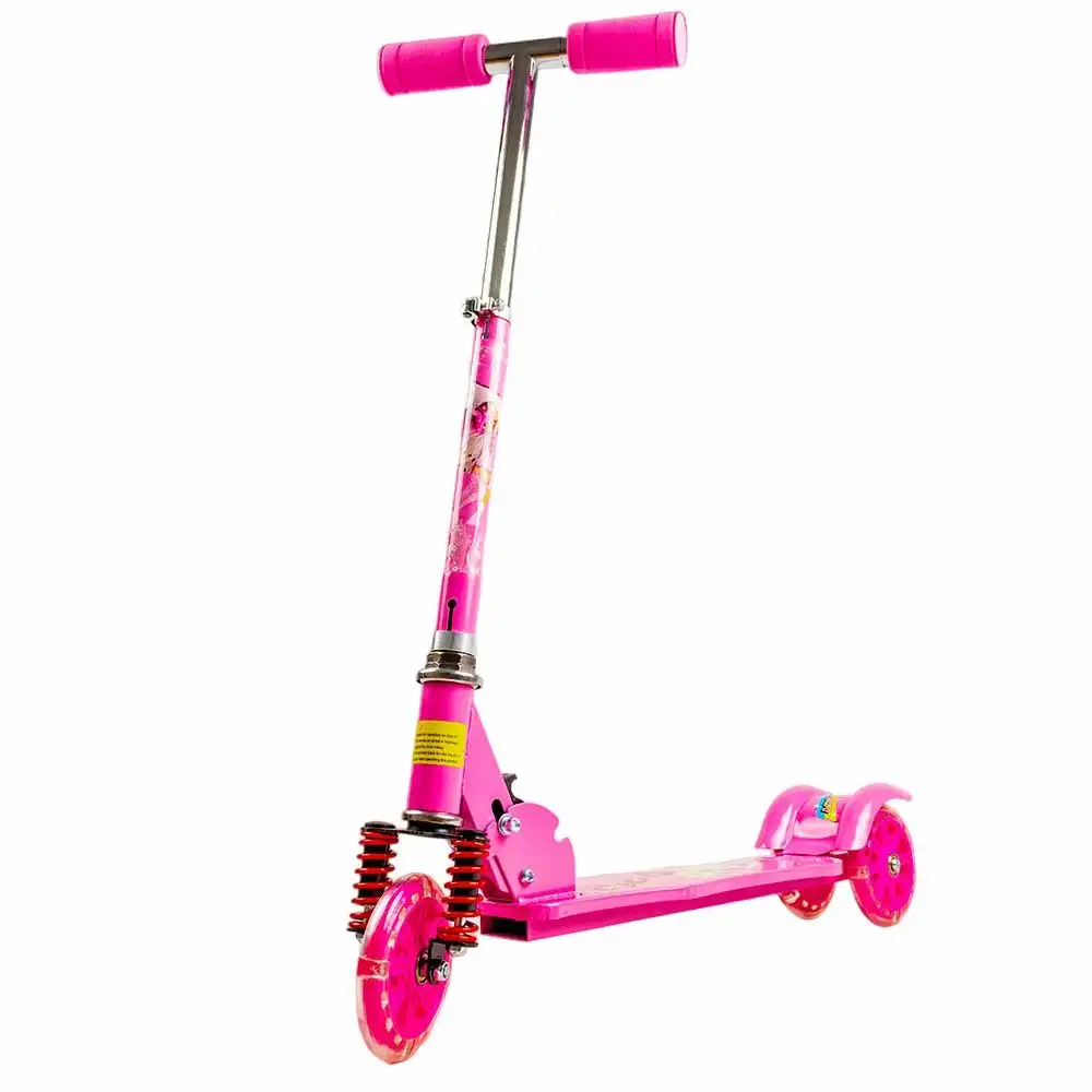 Foldable Metal 3B Wheels Pink Scooter - 666