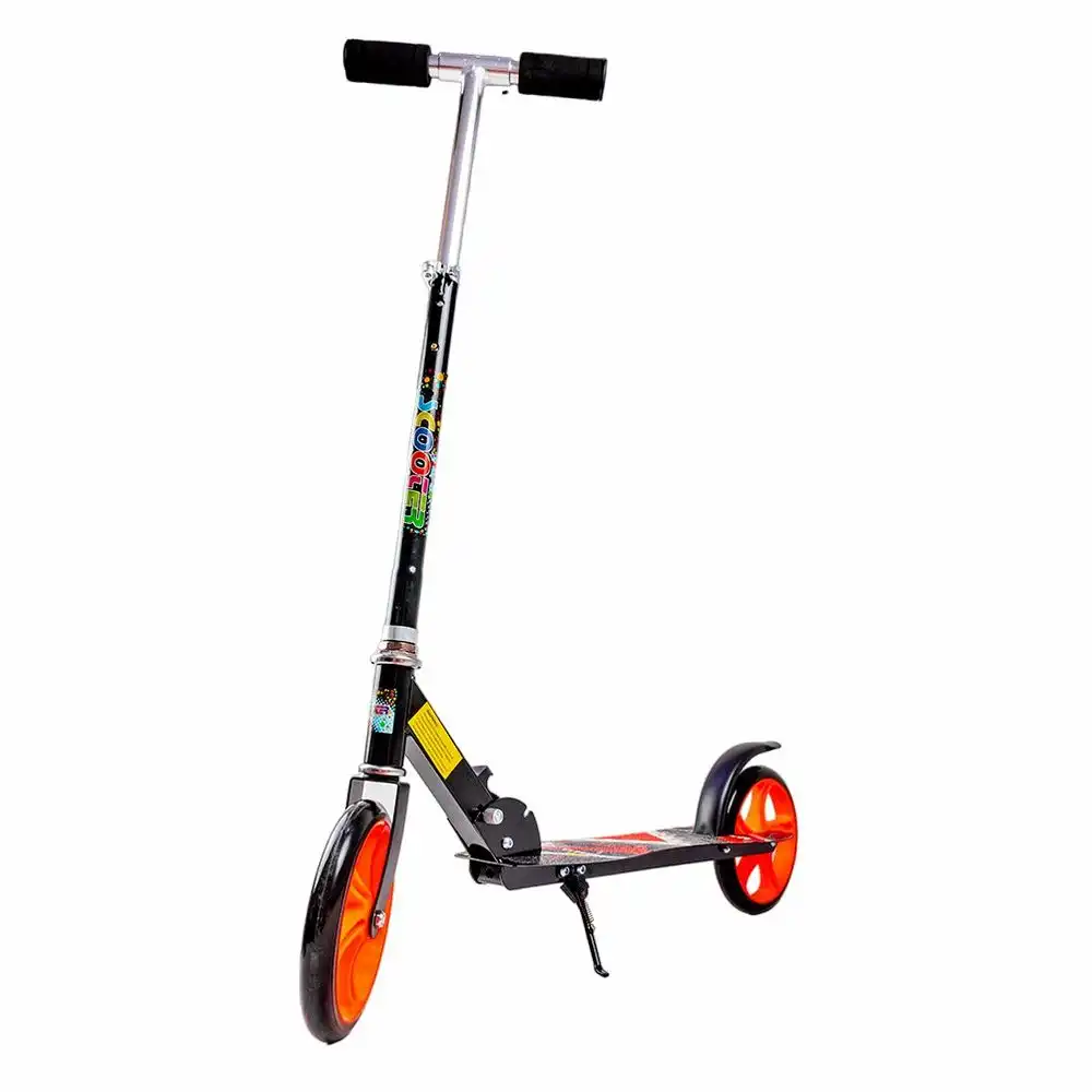 Foldable Aluminum Hand and Metal Body 3B Wheels Black Fable Scooter - 672