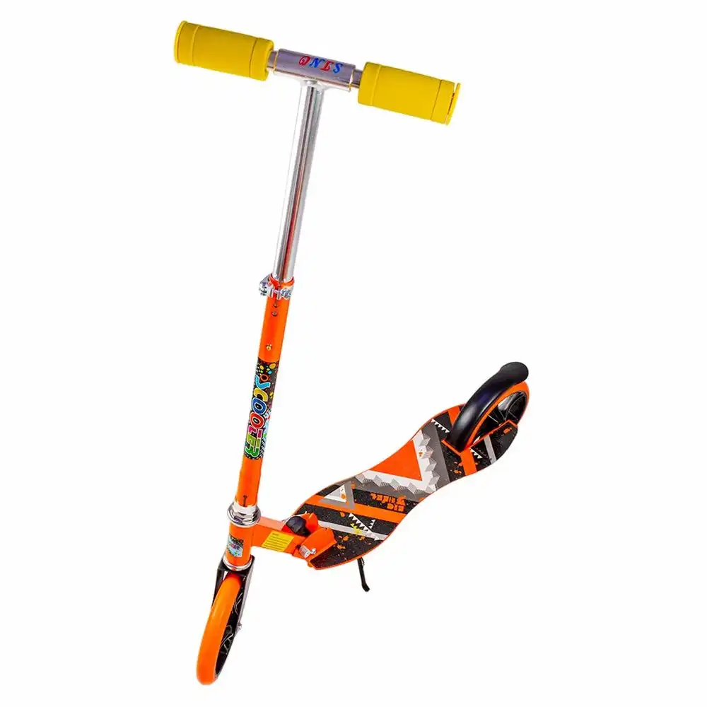 Foldable Aluminum Hand and Metal Body 3B Wheels Orange Fable Scooter - 672