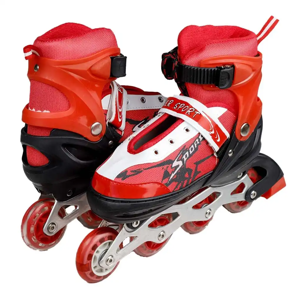 Inline Skate Red Shoes Medium Size ( 35 to 38 ) - 961M