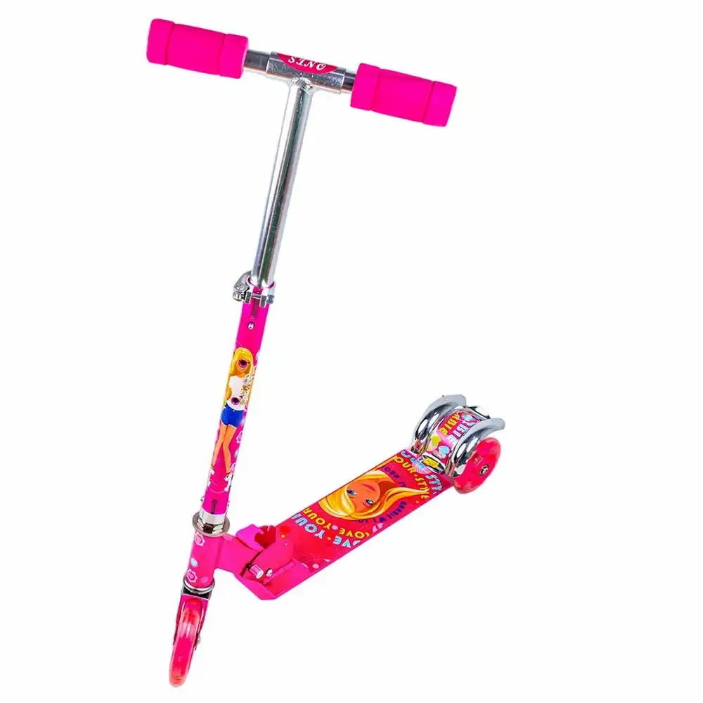 Foldable WCL Wheels Pink Scooter - 666F