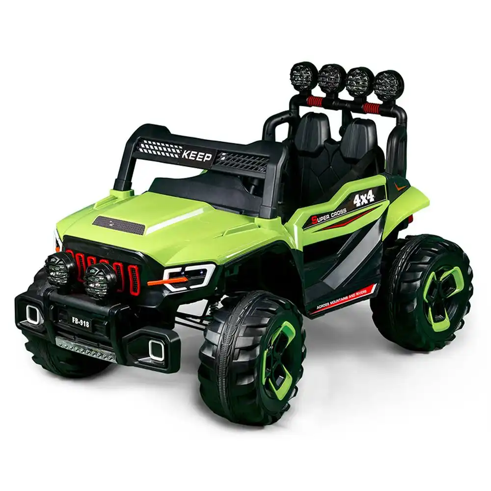 Super Fancy Electric Ride-on Car for Kids with Remote Control - Green - FB-918