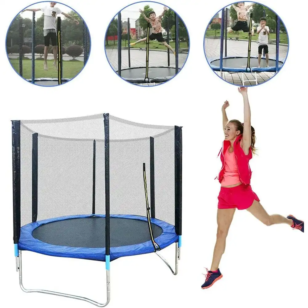 Trampoline 6 Feet For Kids with Safety Net and Ladder - 6FT