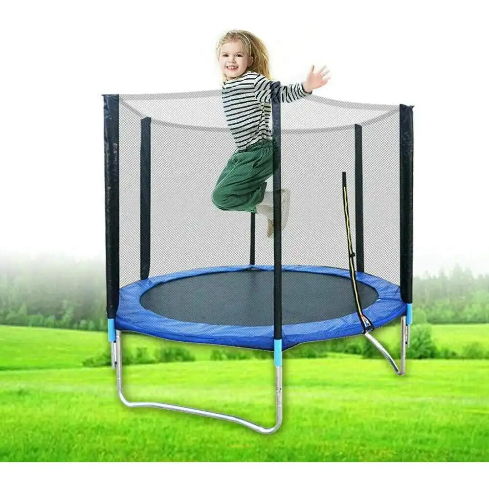 Trampoline 6 Feet For Kids with Safety Net and Ladder - 6FT