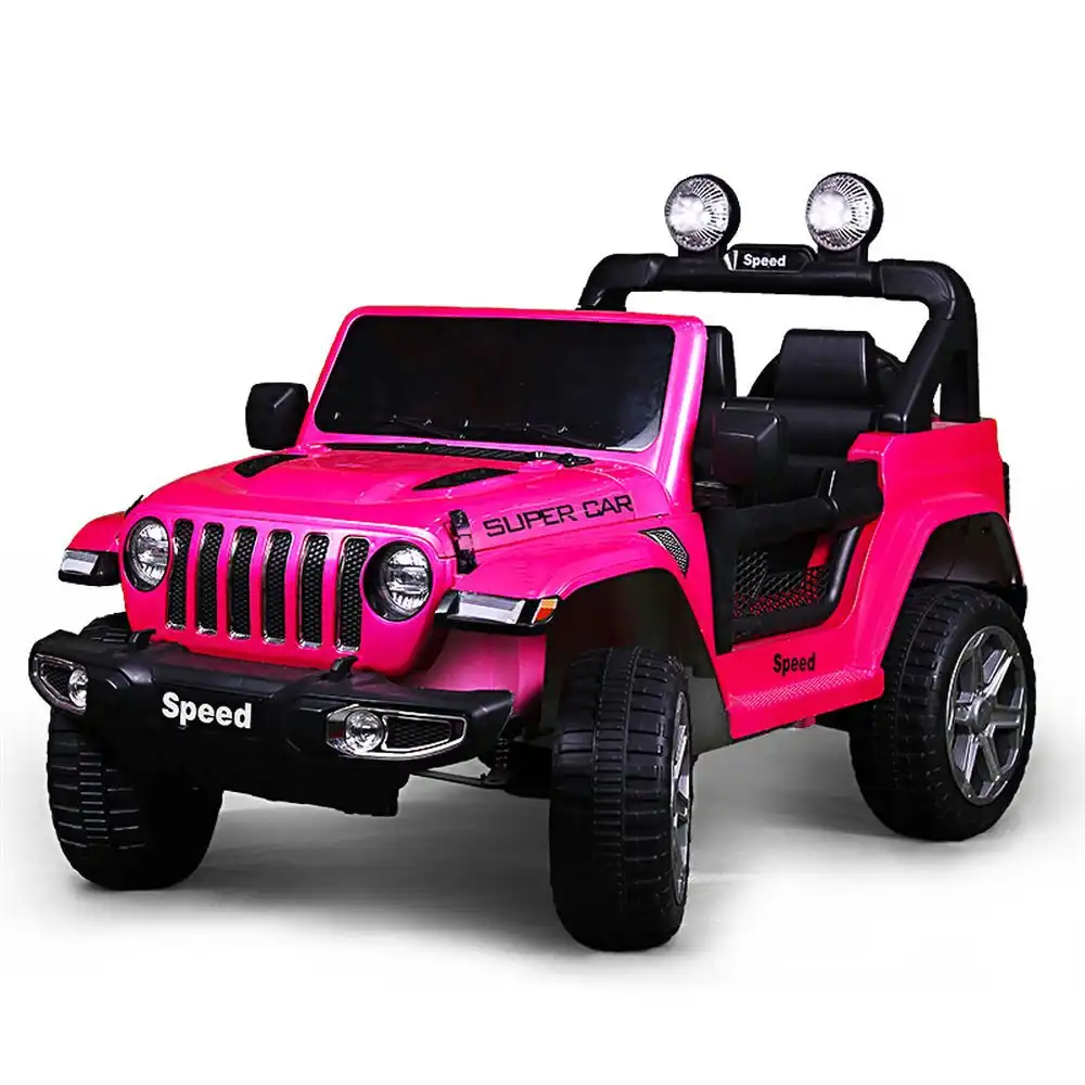 Blazing Saddles Electric Ride-on Car for Kids with Remote Control - Metallic Pink - FT938K
