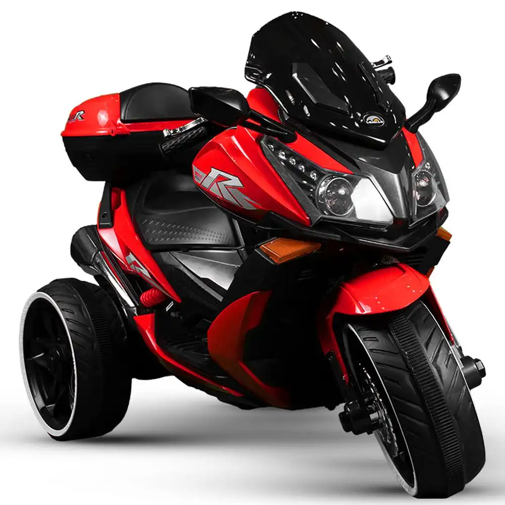 Brewer Ride-on Motorcycle for Kids with 3 Wheels - Red - AK550