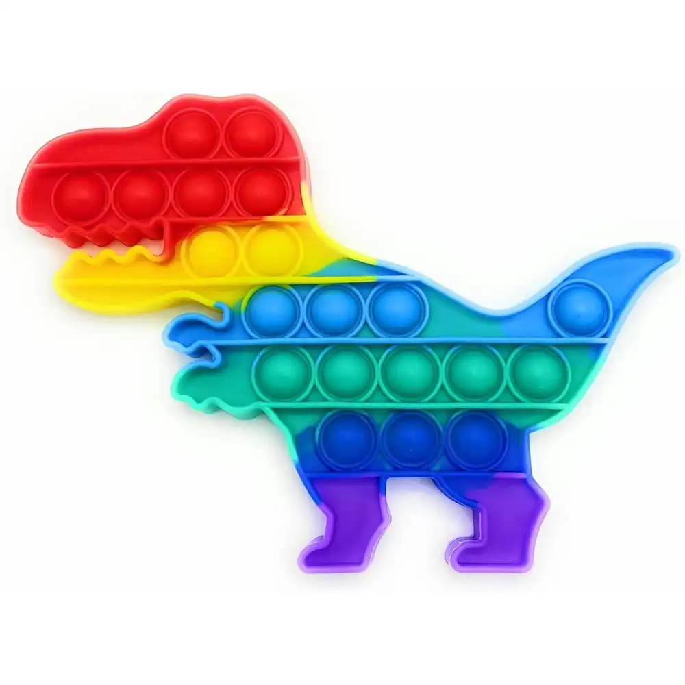 Pop It Fidget Rainbow Dinosaur Shape - CD-01