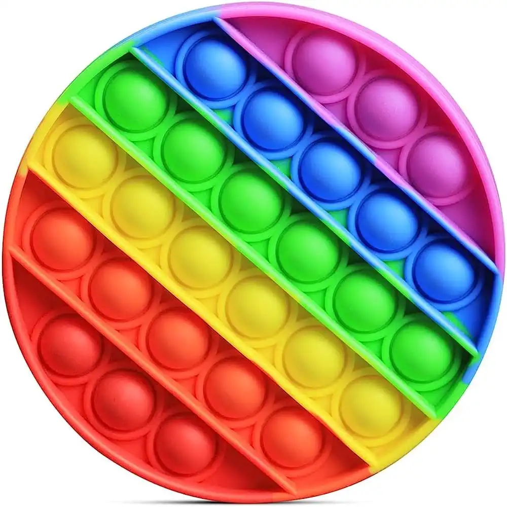 Pop It Fidget Rainbow Circle Shape - CD-04