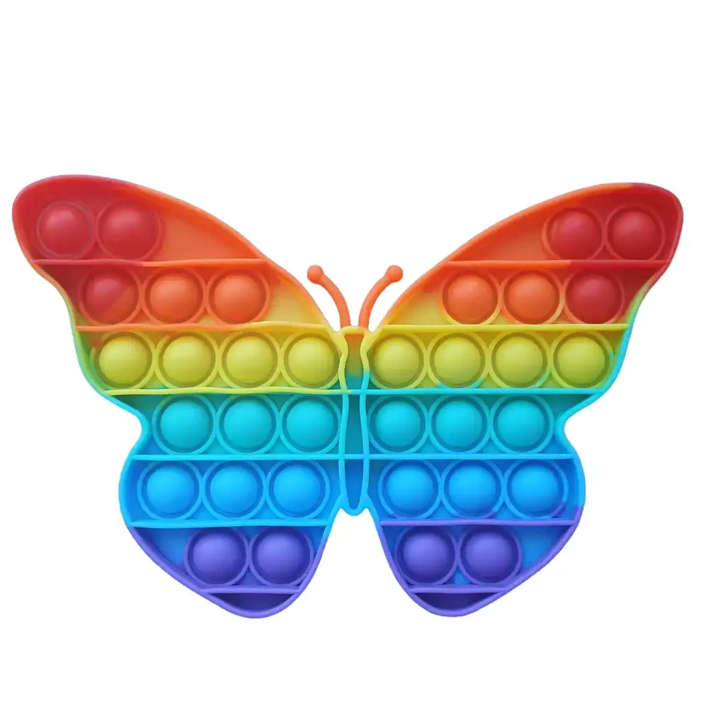 Pop It Fidget Rainbow Butterfly Shape - CD-08