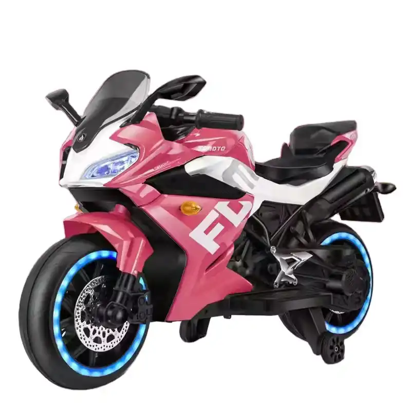 Tomoto Electric Rides-on Motorcycle for Kids - Pink - HK-1800