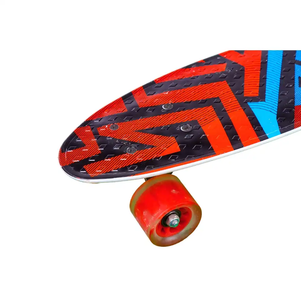 Colorful Mix Red & Blue Patterns Design Skateboard - 214