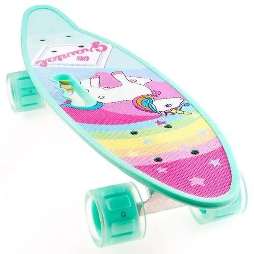 Colorful Mixed Shapes Cyan Skate Board - 212