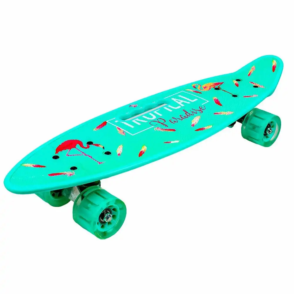 Colorful Mixed Shapes Baby Blue Skate Board - 212