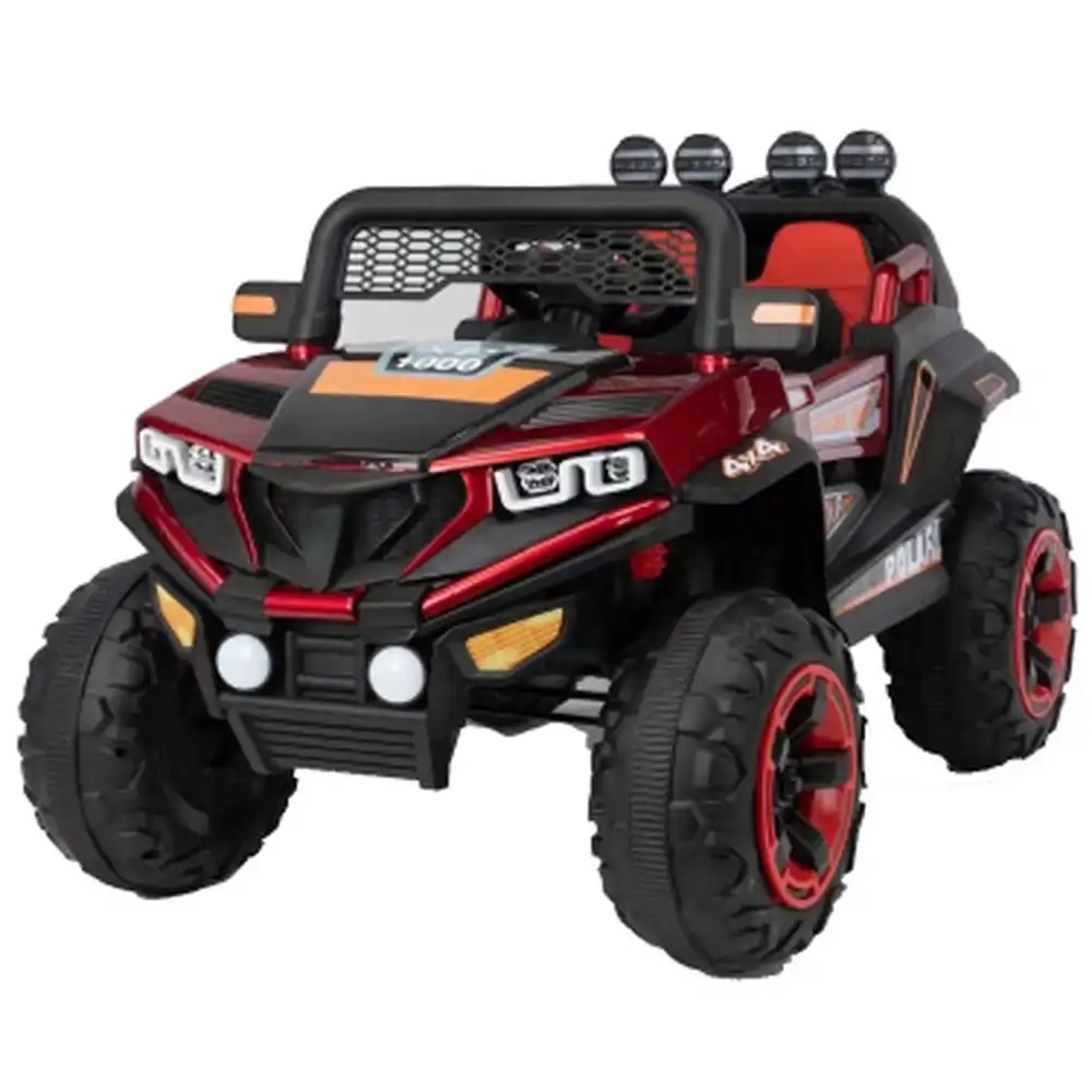 Lazy Bones Electric Rides-on Car for Kids with Remote Control - Red - YKL-999
