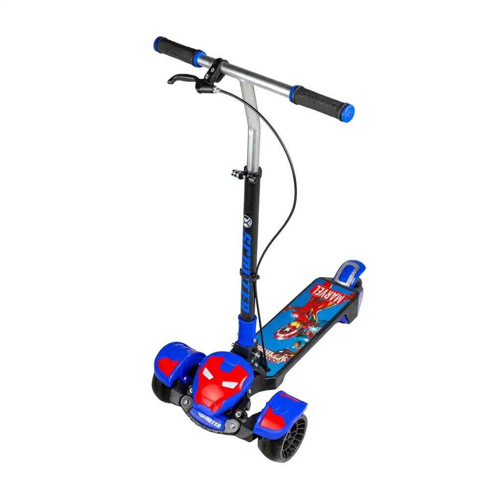 Super Hero Foldable Scooter with 2 Wheels - Blue - SK-107