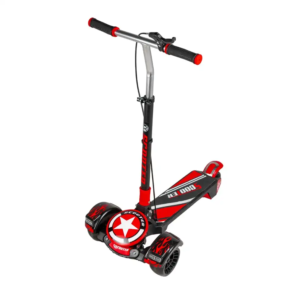 Super Hero Shield Foldable Scooter with 2 Wheels - Red - SK-108