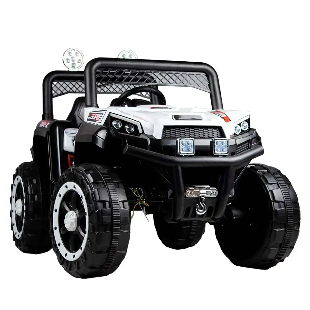 Billy Bob Electric Rides-on Car For Kids with Remote Control - White - YT-1388