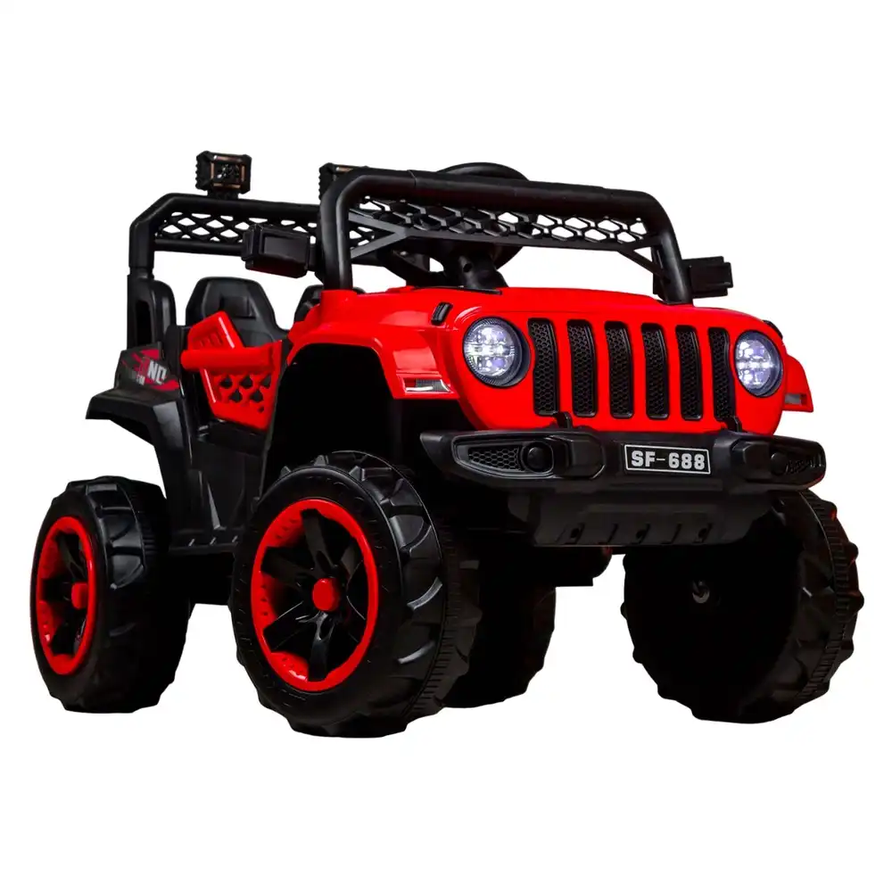 Charlie Electric Rides-on Car for Kids with Remote Control - Red - SF-688