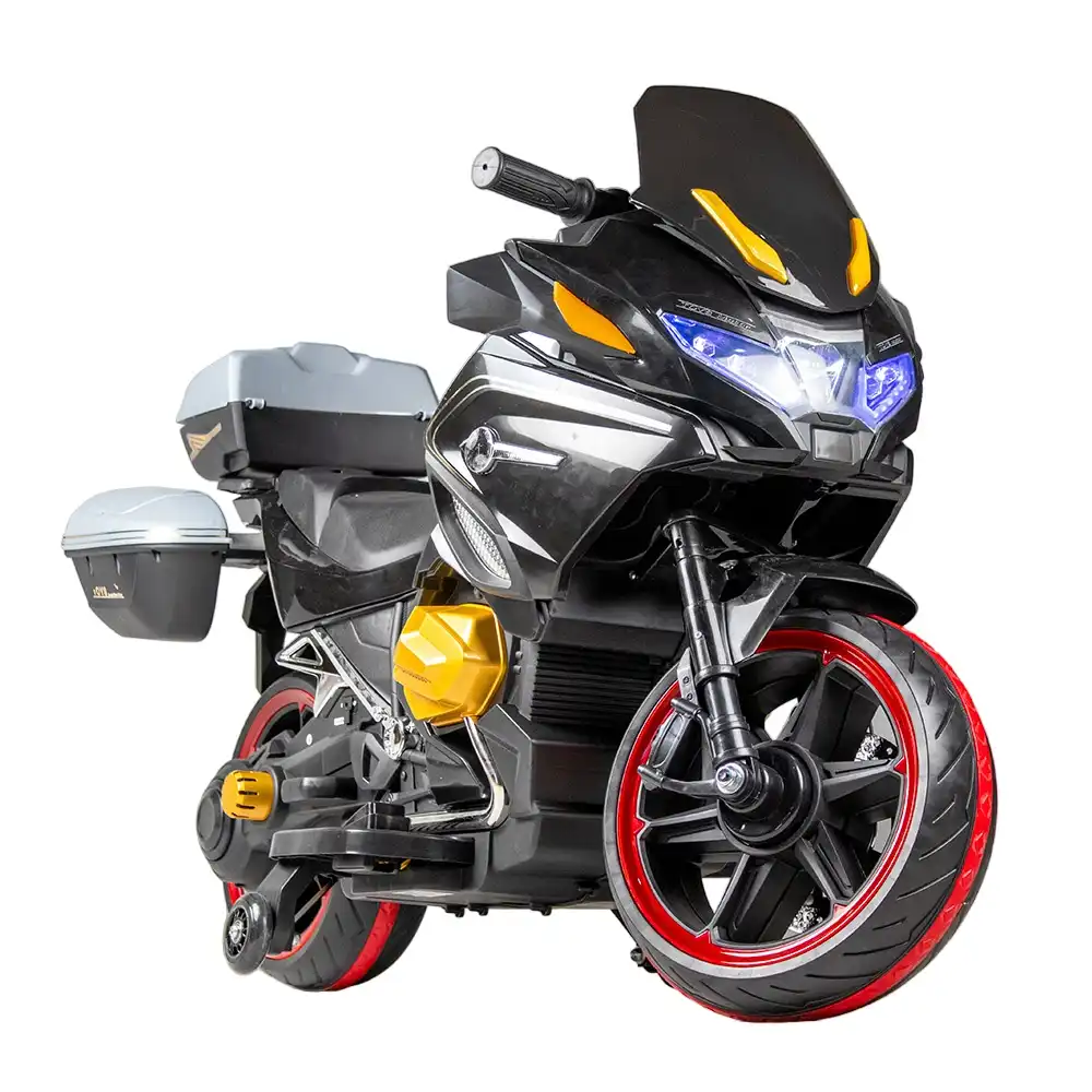 Venom Electric Ride-on Motorcycle For Kids - Black - KP-1699