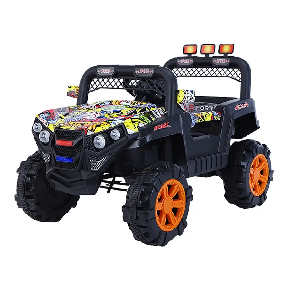 Oatmeal Electric Rides-on Car for Kids with Remote Control - Colorful Joker - 769P