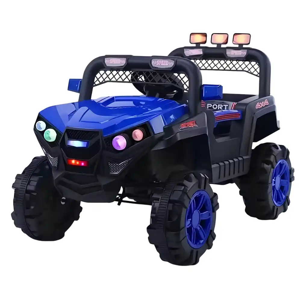 Oatmeal Electric Rides-on Car for Kids with Remote Control - Blue - 769P