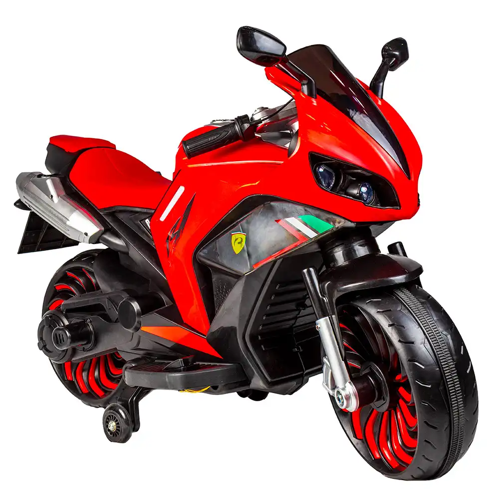 Waldo Electric Rides-on Motorcycle for Kids - Red - 900