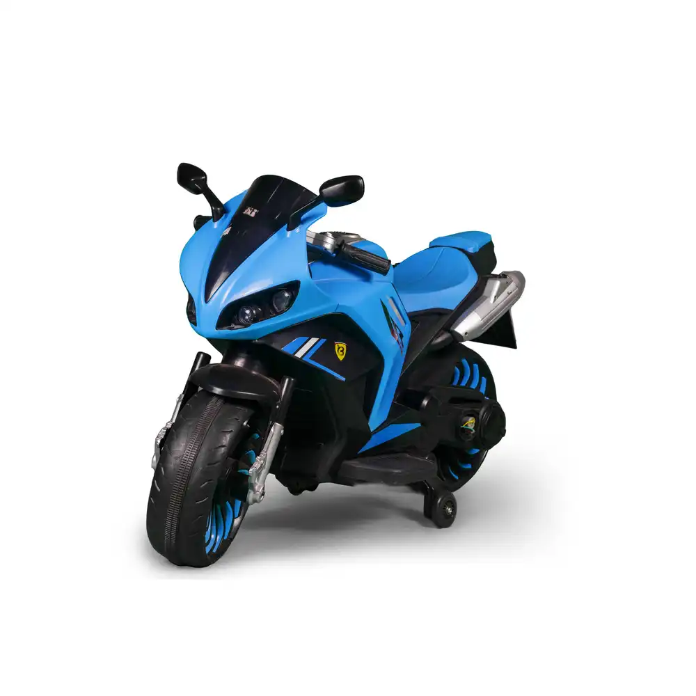 Waldo Electric Rides-on Motorcycle for Kids - Blue - 900