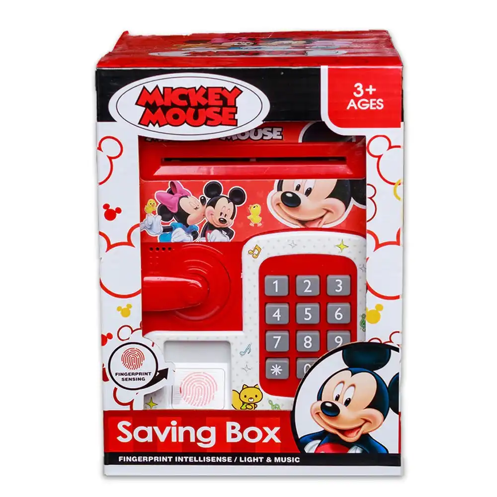 Mickey Mouse Money Safe Saving Box with Fingerprint - YHD-3002