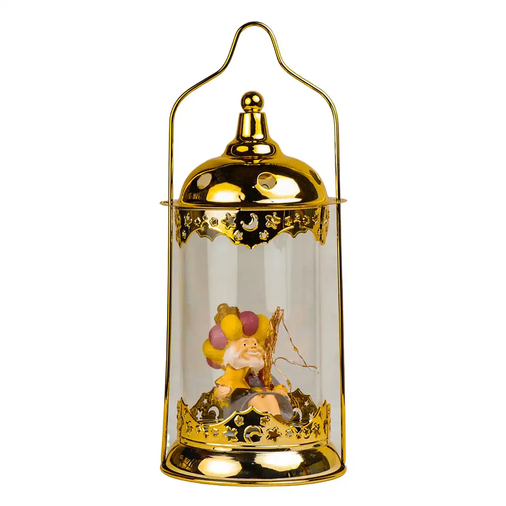 Fananees Candle Golden Ramadan Lantern - FO-BLF