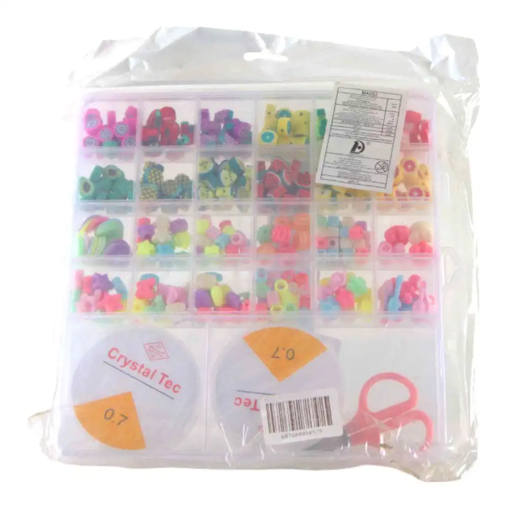 Crystal Tec Beads Box with Scissors - MA092
