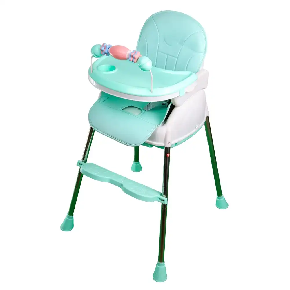 Baby Adjustable Cyan Feeding Chair with Toys - C-006