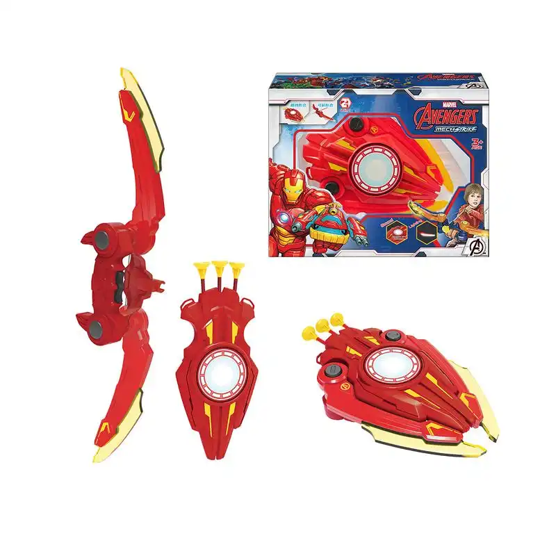 Marvel Avengers Mechstrike Ironman Transform Shield Archery Set Wtih Light and Sound - EOMS007-31A