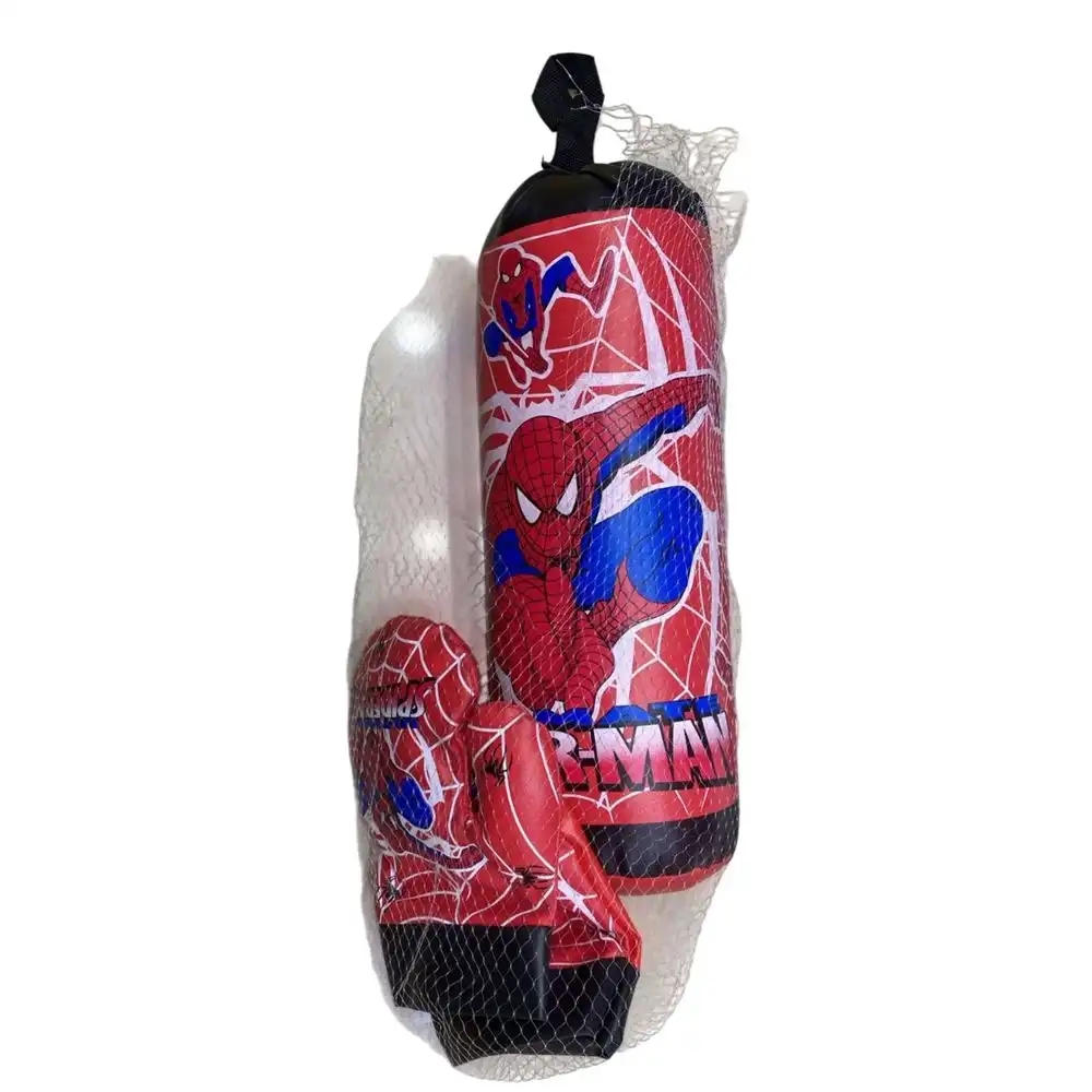 Marvel Spiderman Boxing Bag with Gloves - S346