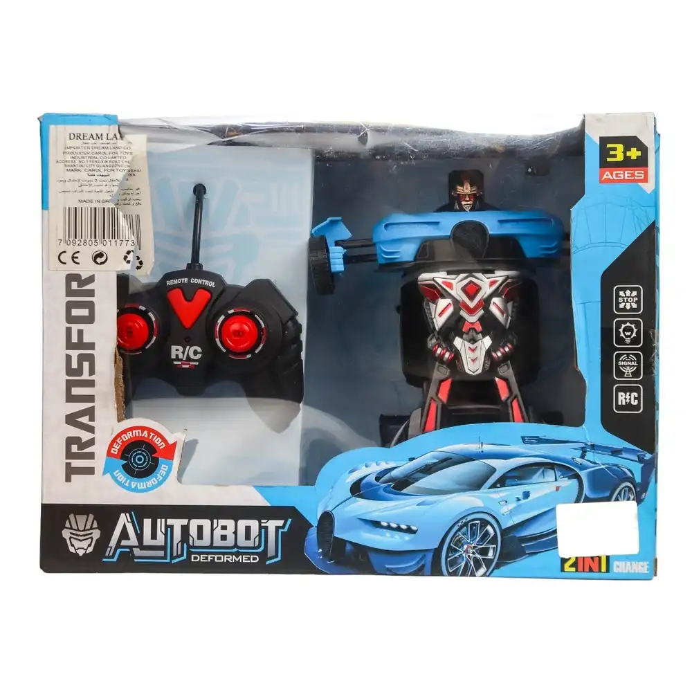 Transformers Autobot Deformed Robot 2 in 1 with Remote Control - Blue - KY92