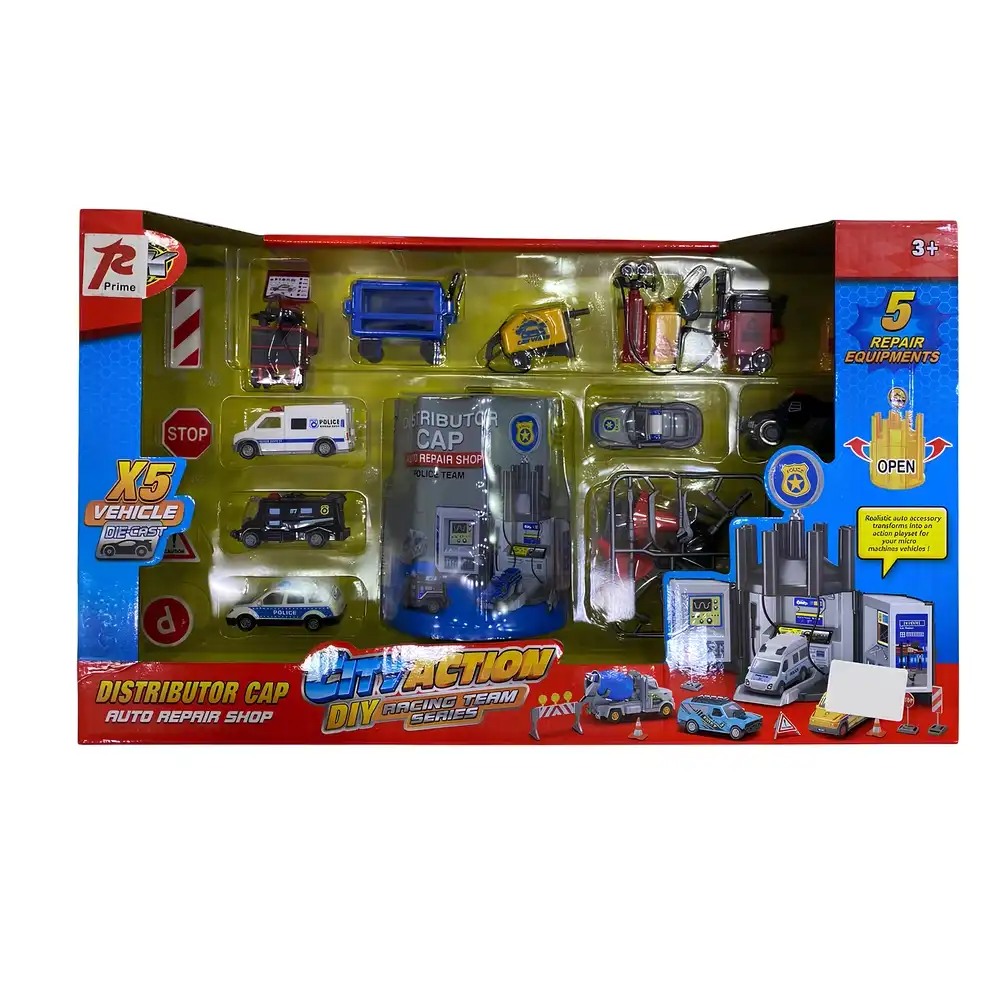 City Action Police Car Repair Shop - SK-127J