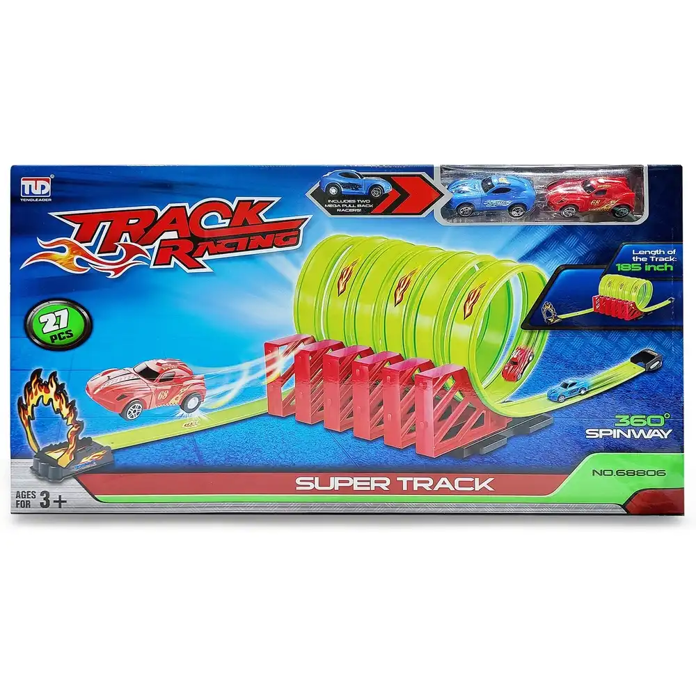 Super Racing Track with Two Cars 27 Pieces - 68806