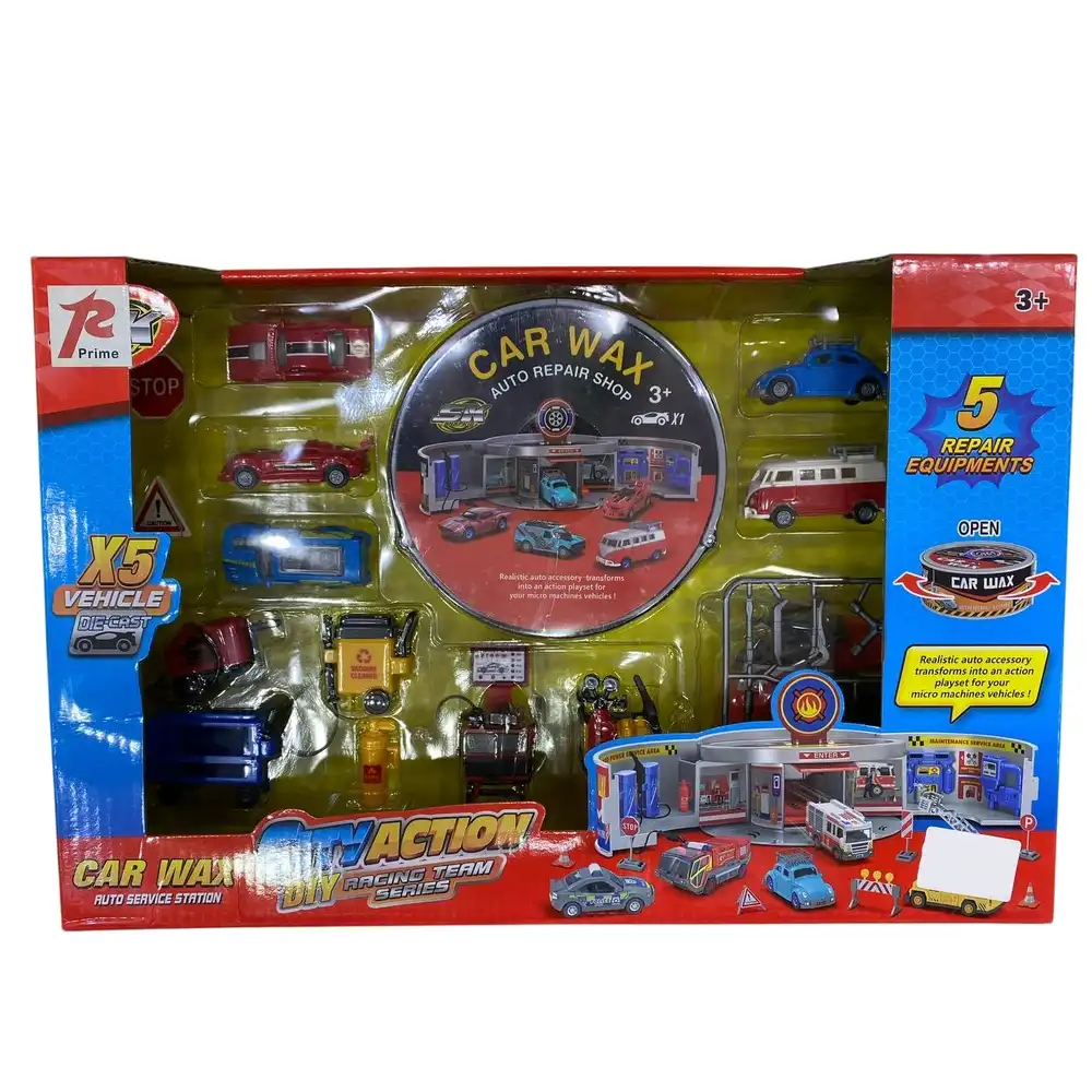 City Action Car Repair Shop with 5 Cars - Sk-128S