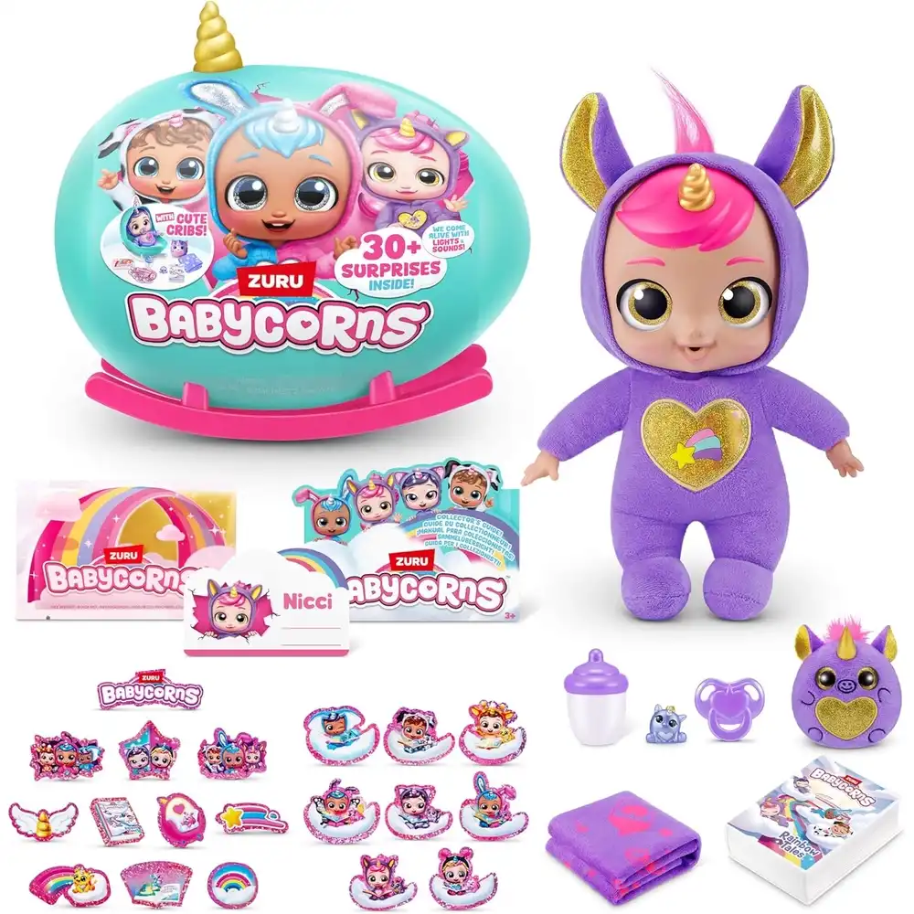Zuru - Babycorns Doll 30 Surprises - Unicorn - 92108