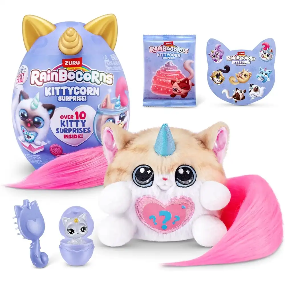 Zuru - Rainbocorns Kittycorn 10 Surprises - Norwegian Forest Cat - 92104