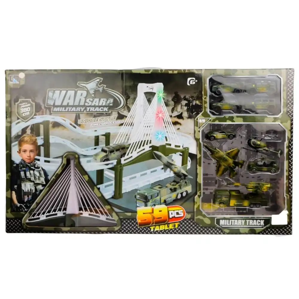 War Sara Military Track 9 Vehicles 59 Pieces - CM557-60A