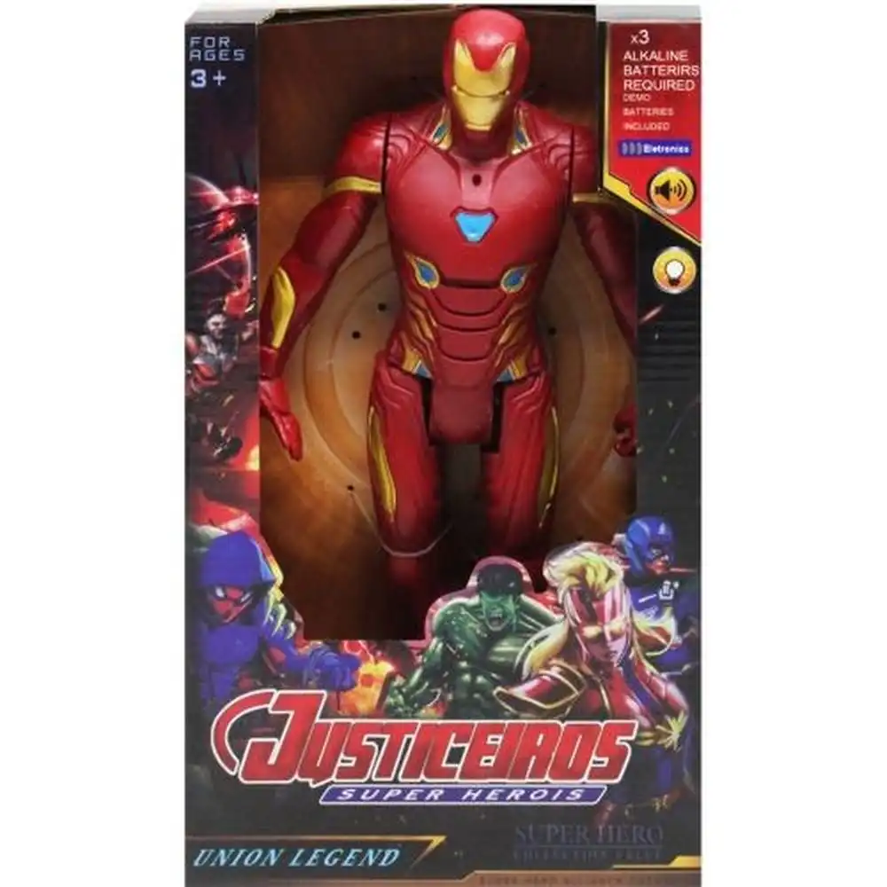Justiceiros Union Legend Iron man Dark Red Suit With Lights And Sounds - 99109