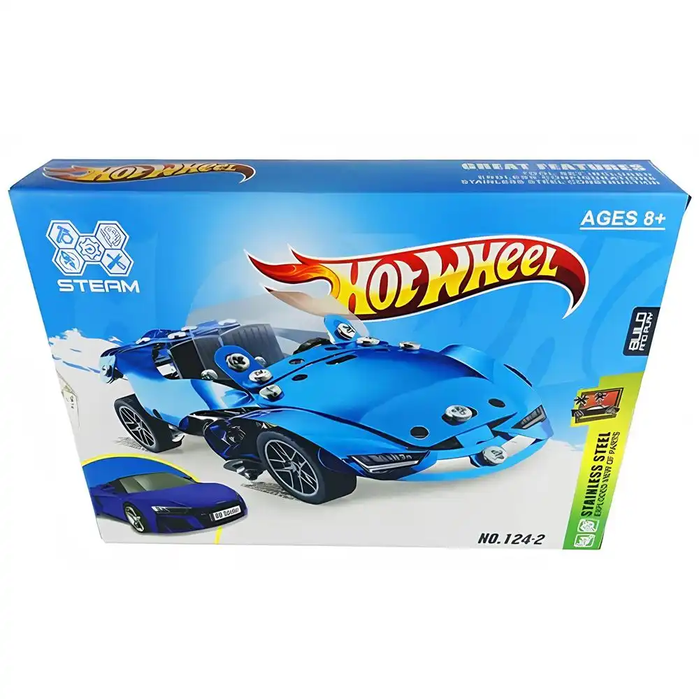 Hot Wheel Advanced Vehicle Building - Cyan - 124-2