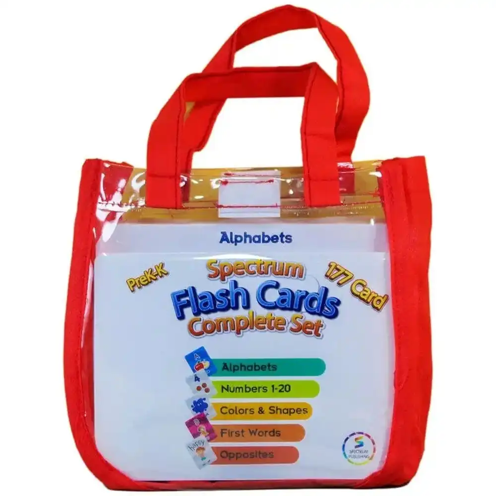 Spectrum Flash Cards Complete Set 177 Card - Red - FC828