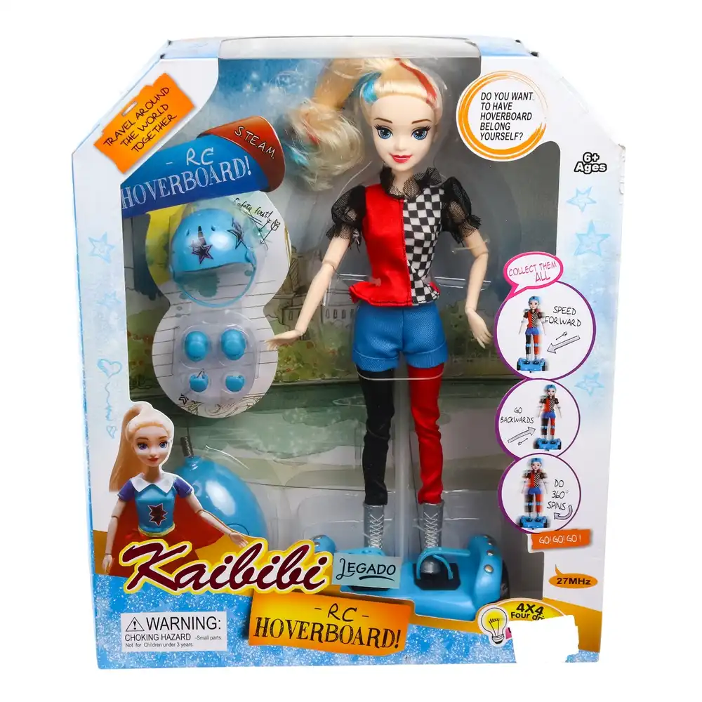 Kaibibi - Fashion Doll with Remote Controlled Hoverboard & Accessories - BLD108