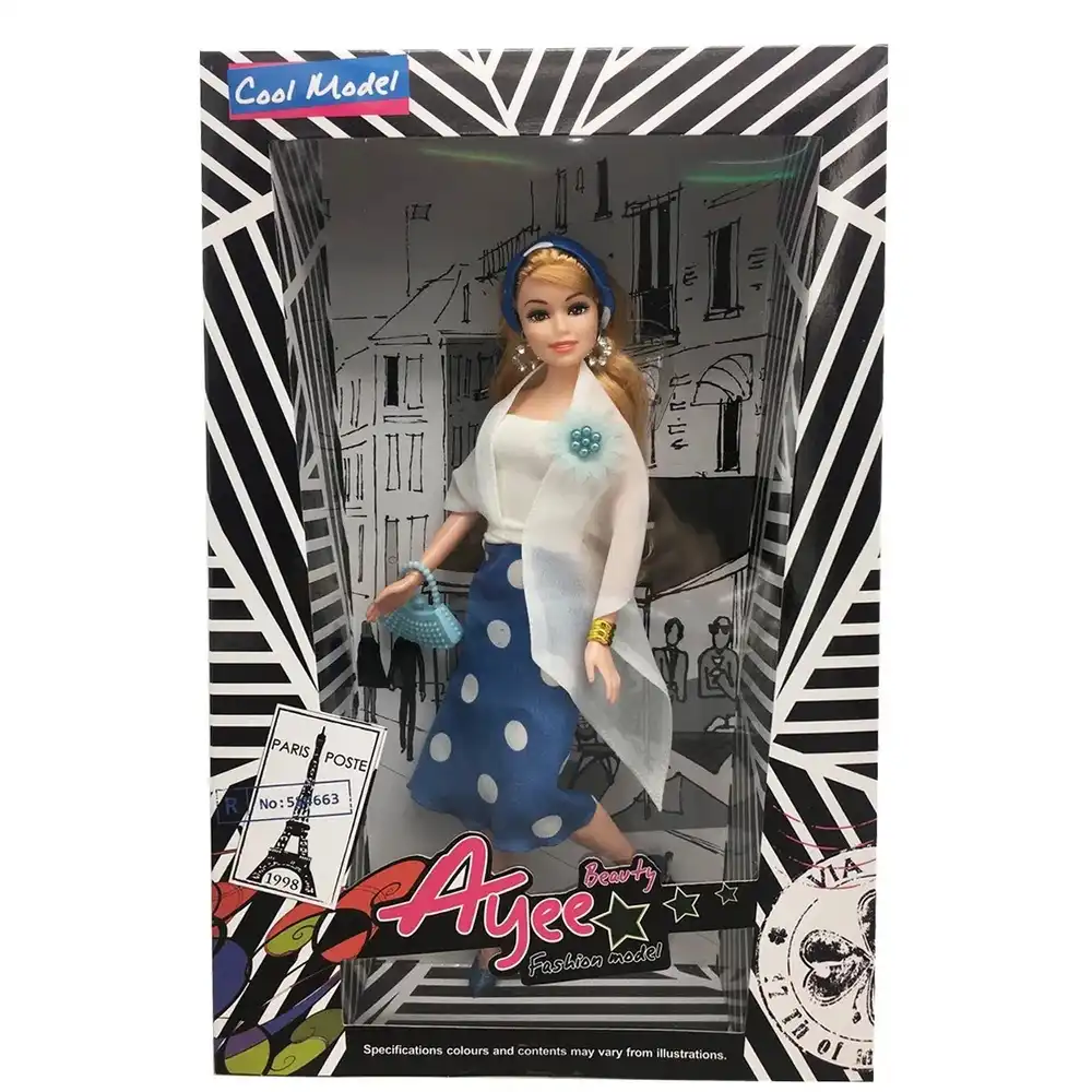Ayee Fashion Doll in Paris with Cloths & Accessories - YY8842/A-F