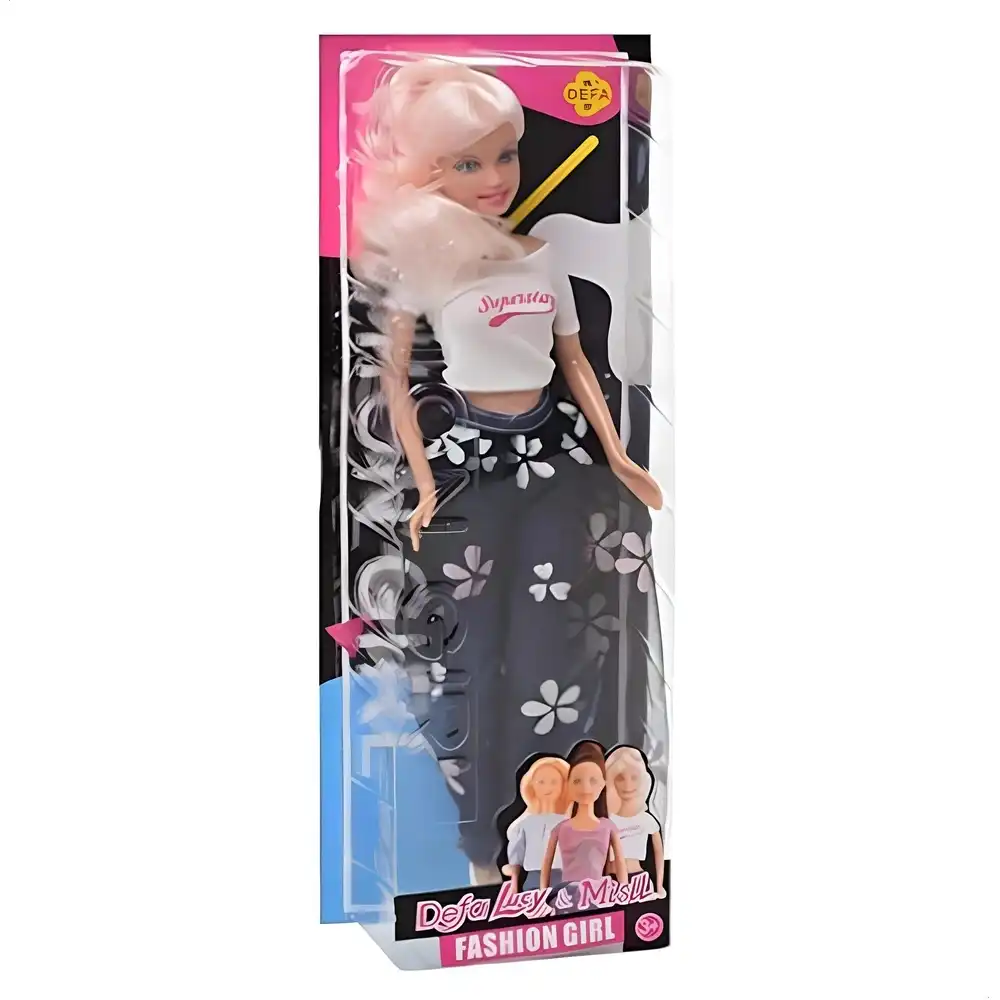 Defa - Lucy Fashion Doll with Pink Hair - 8400