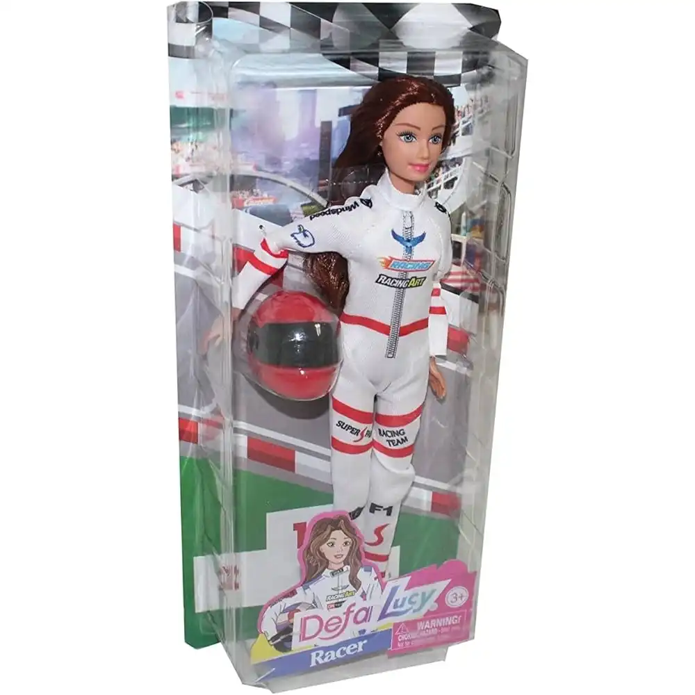 Defa - Lucy Racer Doll with Red Helmet - 8462