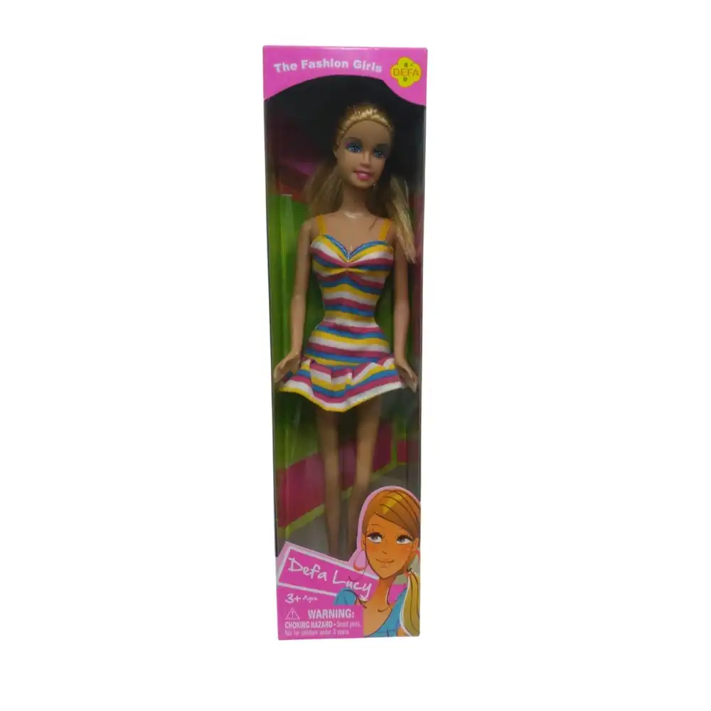 Defa - Lucy Fashion Girl with Short Colorful Dress - 8090A