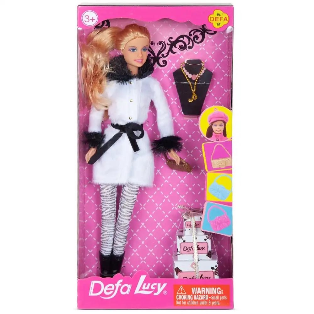 Defa - Lucy Fashion Girl with Jewelry Neckles & Coat - 8293